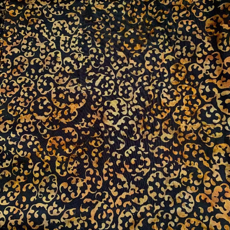 | Verity Blue Studio Batik Crushed Zinnias