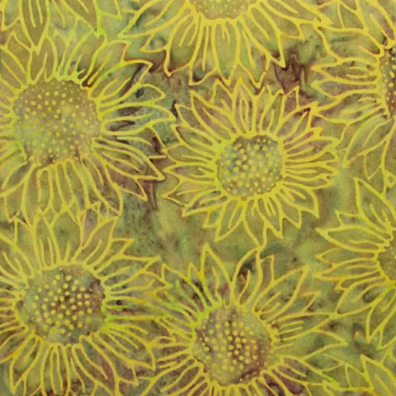 | Verity Blue Studio Batik Sunflowers