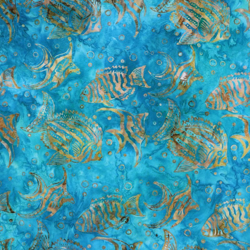 Batik Gold Fish | Verity Blue Studio
