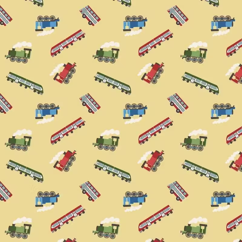 | Verity Blue Studio Trains on Yellow