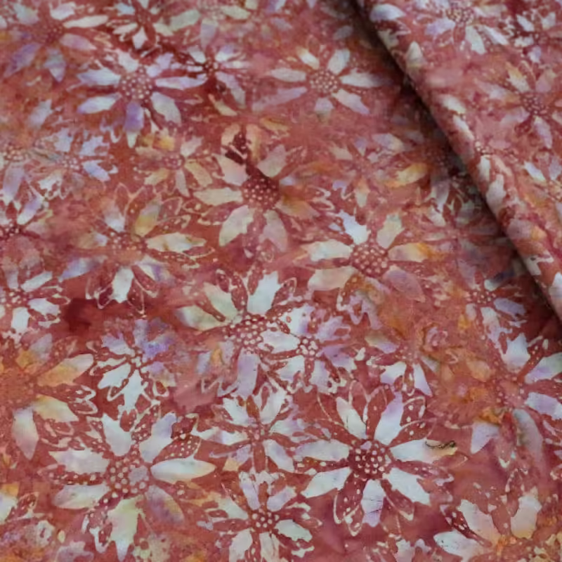 | Verity Blue Studio Batik Floral on Wine