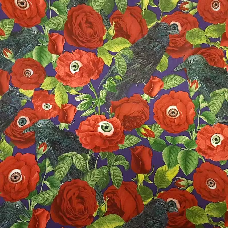| Verity Blue Studio Eyeballs, Roses & Crows