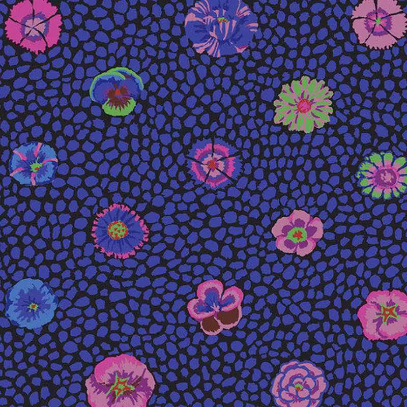 | Verity Blue Studio Kaffe Fassett Guinea Flower Purple