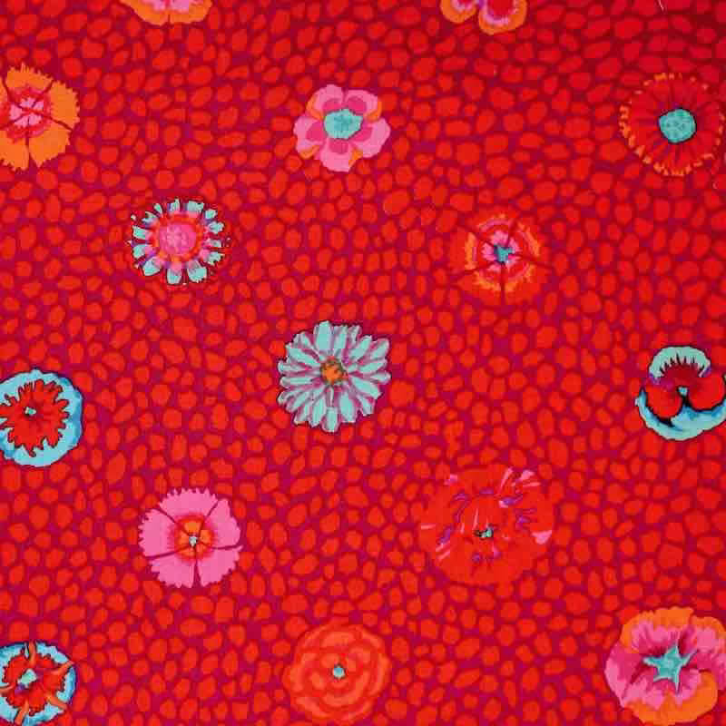| Verity Blue Studio Kaffe Fassett Guinea Flowers Red