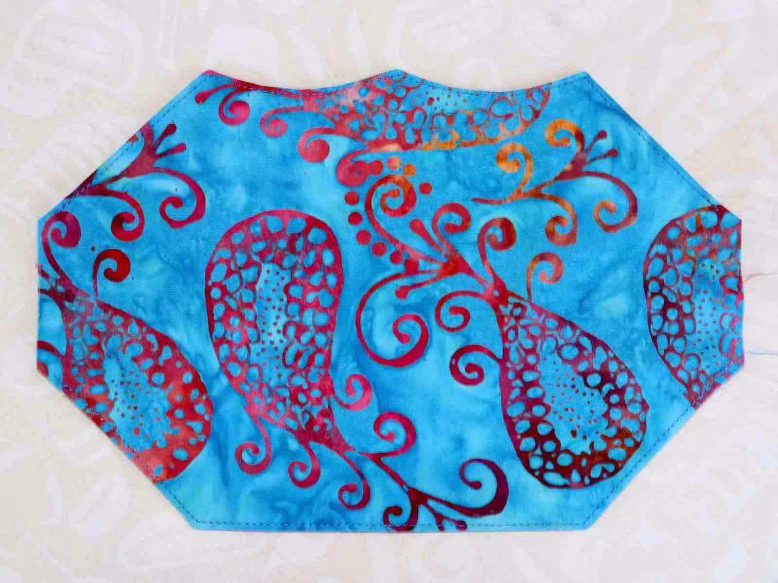 | Verity Blue Studio Unfinished Face Covering with scoops