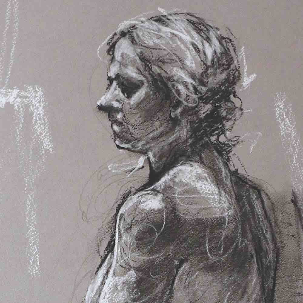 Grey Portrait Detail